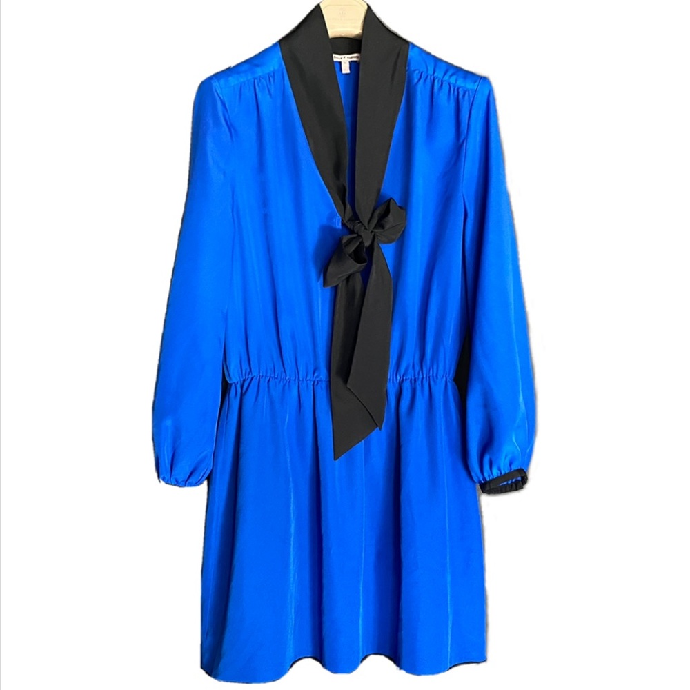 EUC Juicy Couture Dress, Blue And Black, Bow, Size M